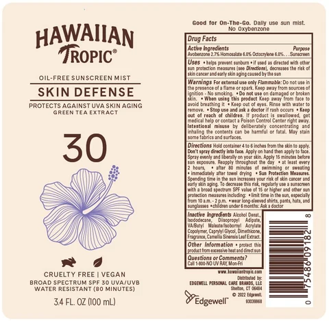 HAWAIIAN TROPIC 포장