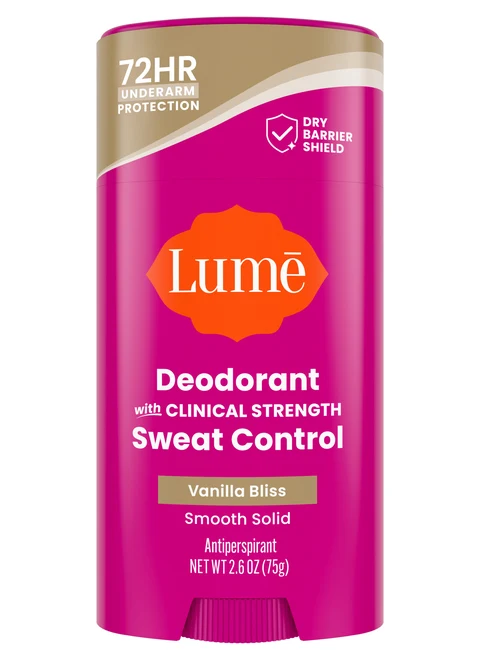 Lume Deodorant with Clinical Strength Sweat Control Vanilla Bliss PDP
