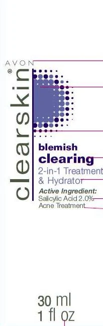clearskinblemish clearing 2-in-1 treatment and hydrator packaging