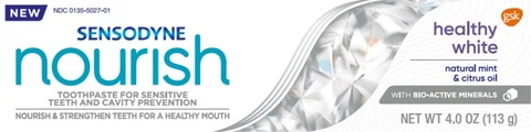 Sensodyne Nourish Healthy White 포장