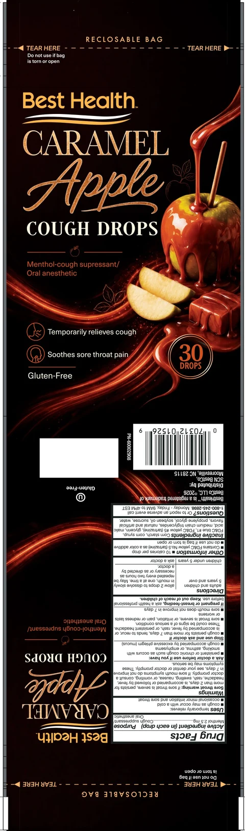 Best Health Caramel Apple Cough Drops 포장