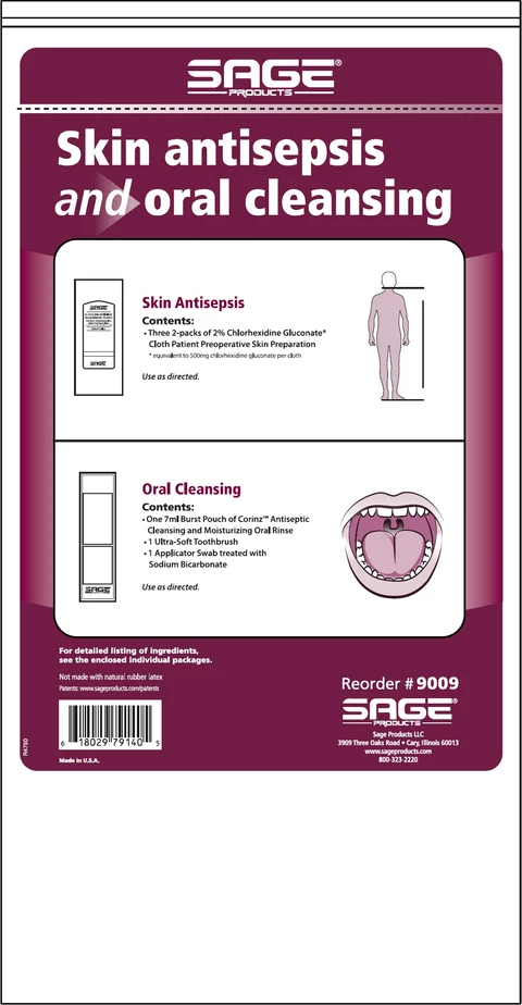 Skin Antisepsis, Oral Cleansing and Nasal Antisepsis System 포장