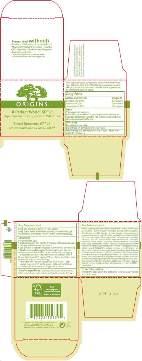 A PERFECT WORLDSPF 25 AGE DEFENSE MOISTURIZER WITH WHITE TEA 포장