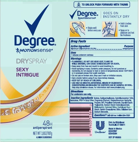 Degree Sexy Intrigue Antiperspirant 포장