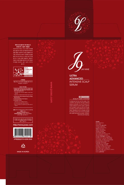 J9 ULTRA ADVANCED INTENSIVE SCALP SERUM 포장