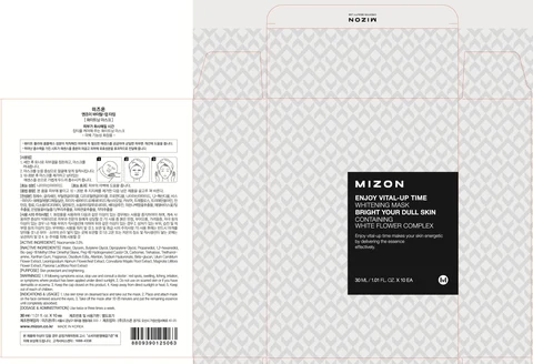 MIZON ENJOY VITAL UP TIME Whitening Mask packaging