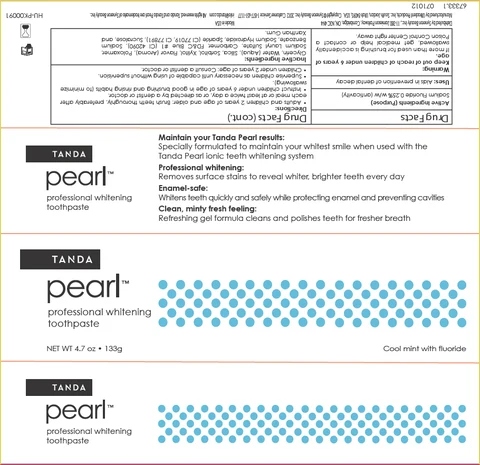 Tanda pearl professional whitening 포장