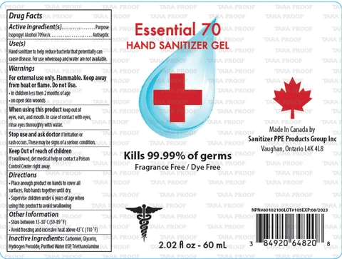 Hand Sanitizer packaging