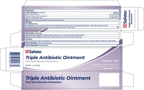 Triple Antibiotic packaging