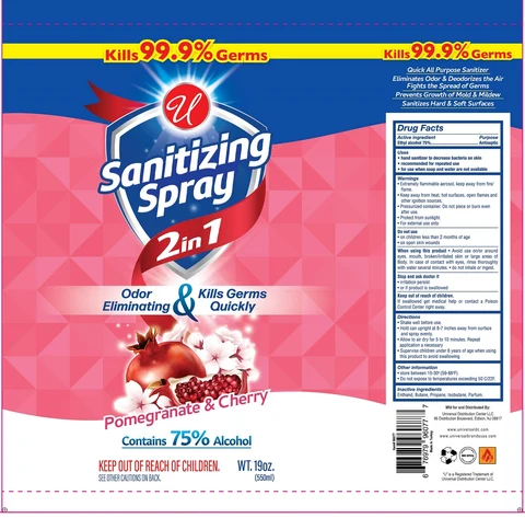 UNIVERSAL SANITIZING POMEGRANATE AND CHERRY 포장