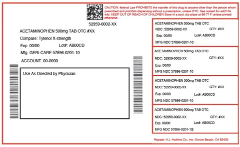 ACETAMINOPHEN 포장
