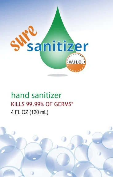 Sure Hand Sanitizer 포장