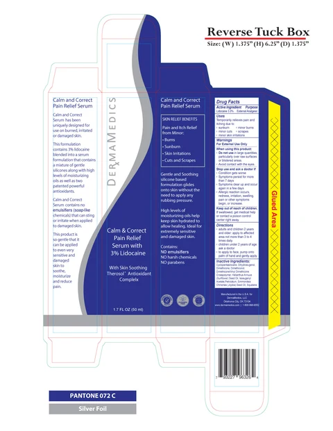 Calm and Correct Serum with Lidocaine 포장