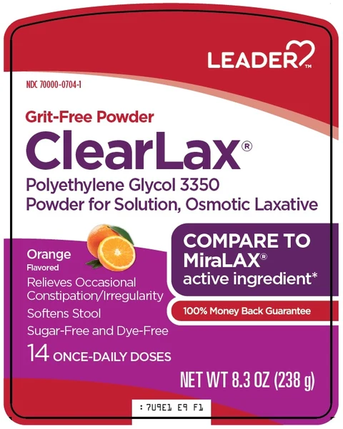 Leader ClearLax packaging