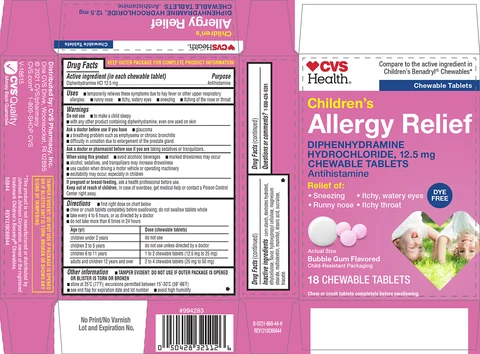 Childrens Allergy ReliefDye Free packaging