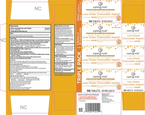 Low dose Chewable Aspirin packaging