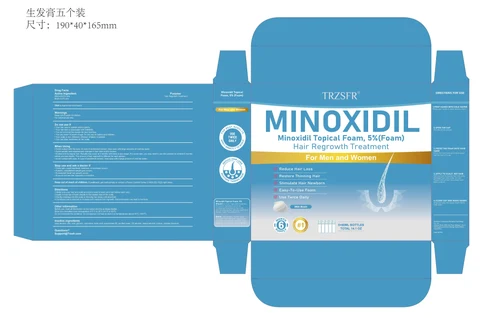 5% Minoxidil Hair Growth Foam with Biotin 포장