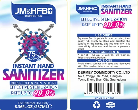 Wash-free hand sanitizer packaging