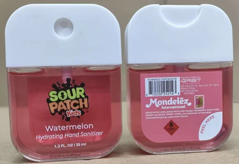 Sour Patch Kids Hand Sanitizer Watermelon packaging