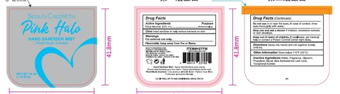 Beauty Creations Pink Halo Hand Sanitizer Mist 포장