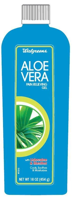 Walgreens Aloe VeraPain Relieving packaging
