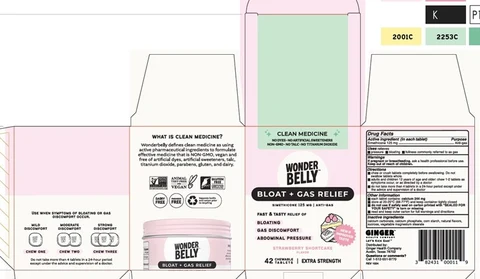 Wonderbelly Extra Strength Anti-Gas packaging