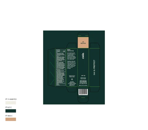 Ceile tint PROTECT tinted serum SPF 50 Medium 포장