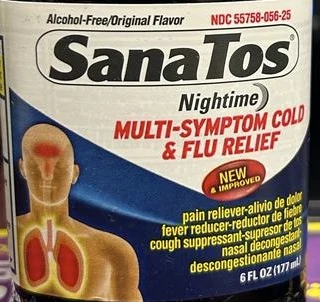 Sanatos Nighttime Multi Symptoms 포장