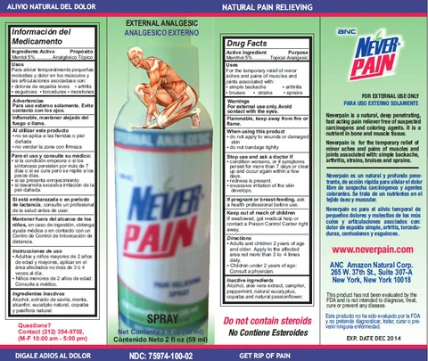 ANC Neverpain External Analgesic 포장