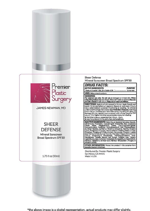 SHEER DEFENSE Mineral Sunscreen Broad Spectrum SPF 30 포장