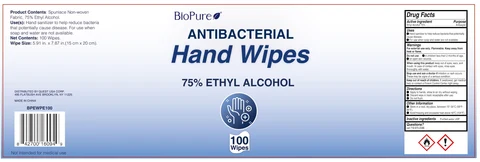 BioPure 75% Alcohol Wipes 포장