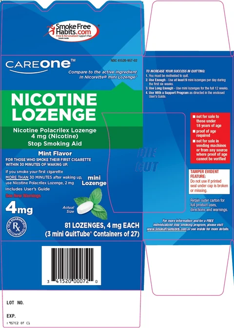 CareOne Mini Nicotine Polacrilex 포장