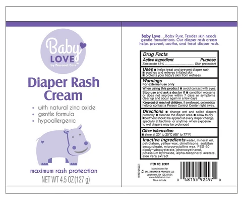 Baby LOVE Personal CAREDiaper Rash 포장