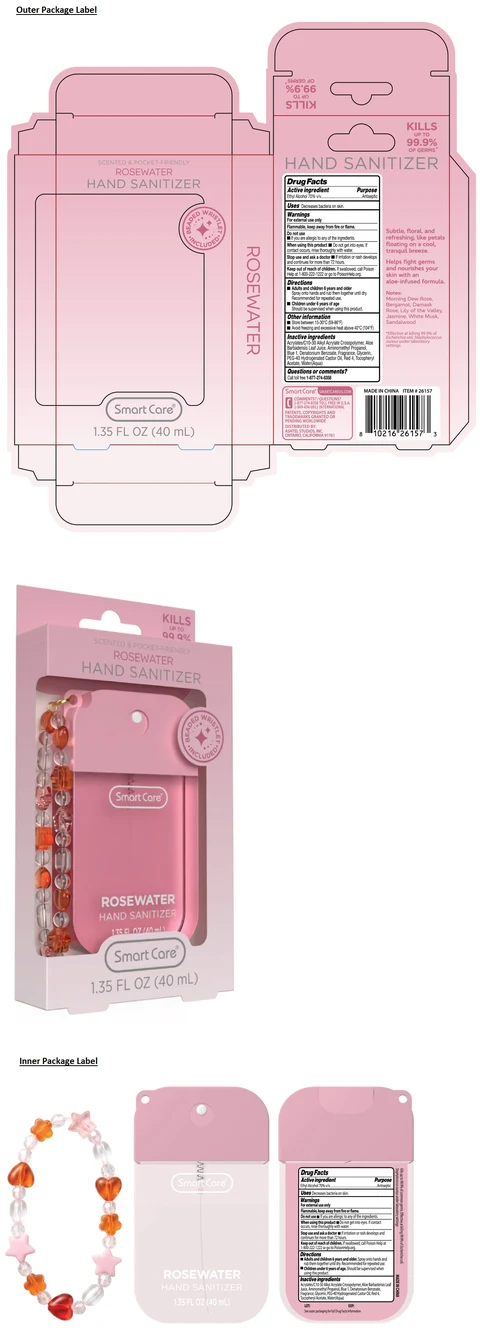 Smart Care ROSEWATER HAND SANITIZER 포장