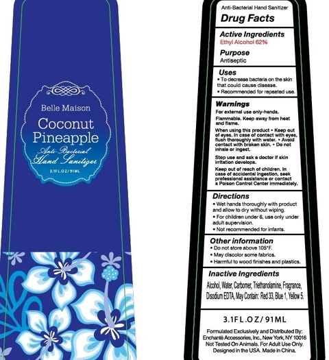 Bella Maison Coconut Pineapple Antibacterial Hand Sanitizer 포장