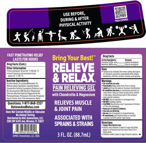 Relieve and Relax Pain Relieving 포장