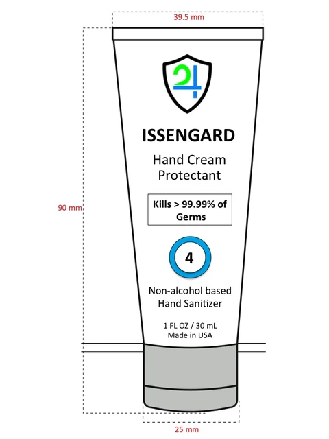 ISSENGARD 24 HAND SANITIZER 3 oz packaging
