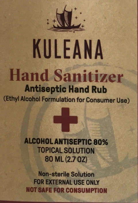 Hand Sanitizer packaging