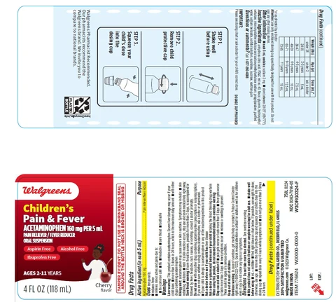 Childrens Pain and Fever packaging