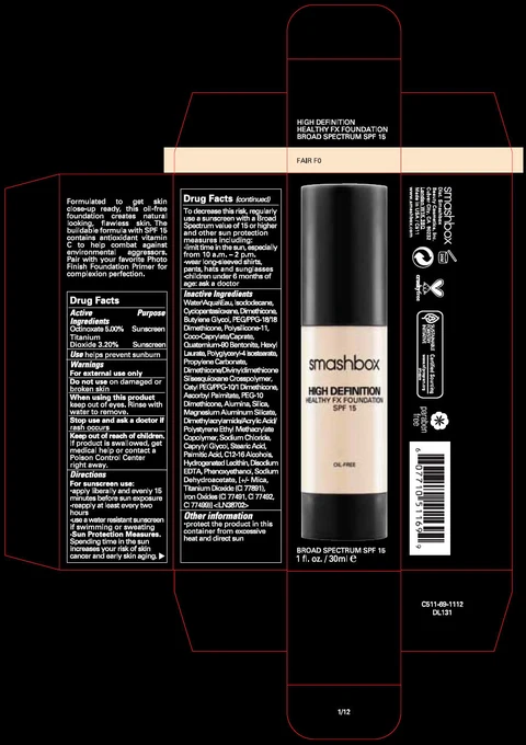 SMASHBOX HIGH DEFINITION HEALTHY FX FOUNDATION SPF 15 포장