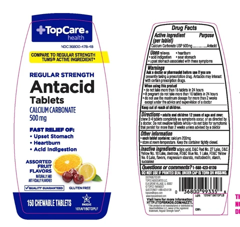 Topcare Antacid Calcium packaging