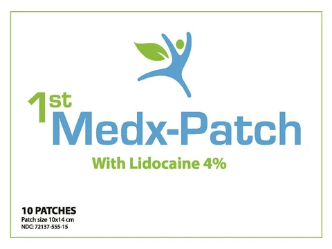 1ST MEDXPATCHWITH LIDOCAINE 4% 포장