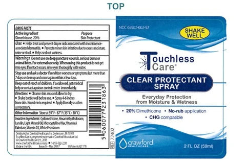 Touchless Care CLEAR PROTECTANT 포장