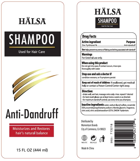 Halsa anti Dandruffmoisturizes and restores packaging