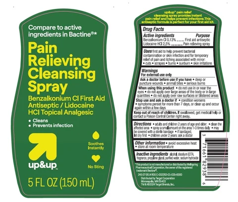 Target Up and Up Pain Relieving Cleansing packaging