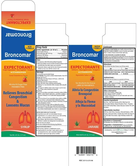 Broncomar packaging