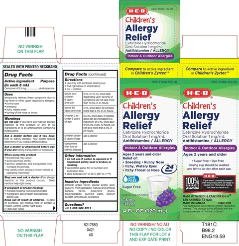 HEB Allergy Relief 포장