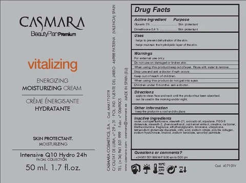 Vitalizing Energizing Moisturizing Cream 포장