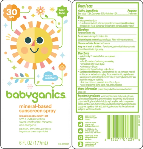 BabyGanics Sunscreen 30 SPF 포장