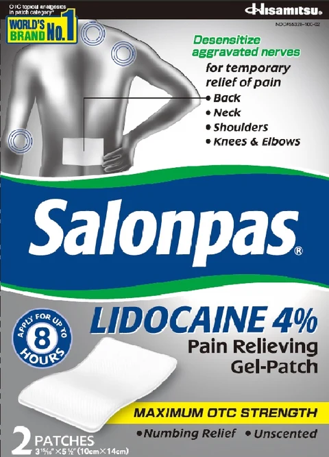 Salonpas LIDOCAINE Pain Relieving 포장